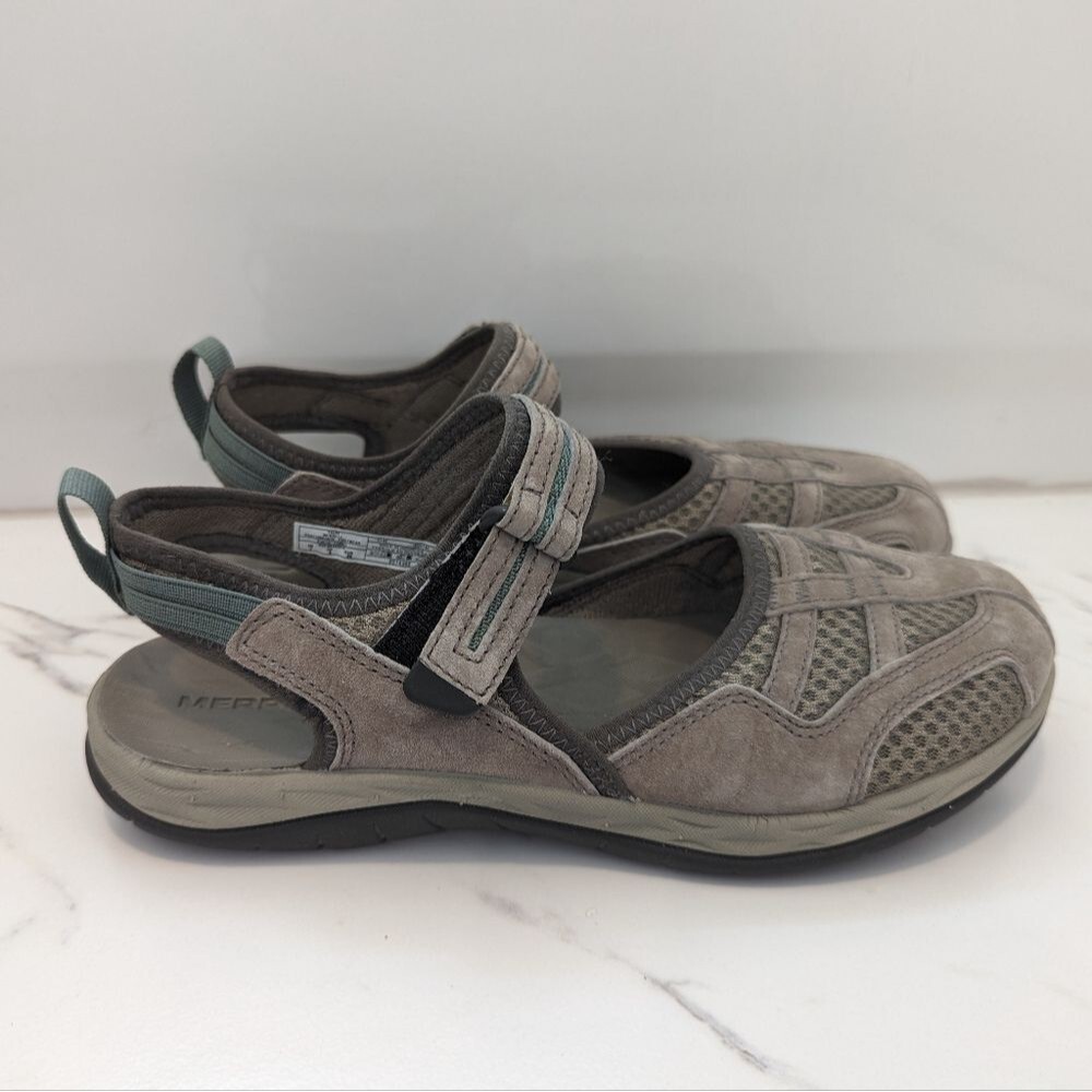 Merrell Women's J033740 Siren Wrap Q2 Athletic Travel Hiking Sandal Taupe Size 7